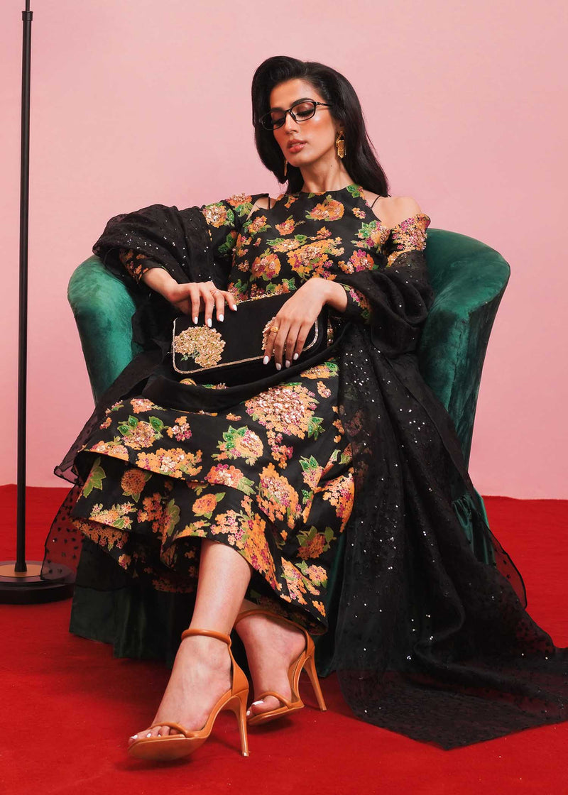 Hussain Rehar | Basic Not Basic |  Midnight by Hussain Rehar - Designer Dress - Type: Ladies Clothes - Available at Libayah - 100% Original