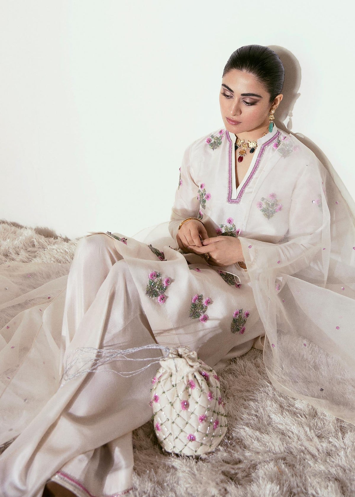 Hussain Rehar | Basic Not Basic |  CONIFER by Hussain Rehar - Designer Dress - Type: Ladies Clothes - Available at Libayah - 100% Original