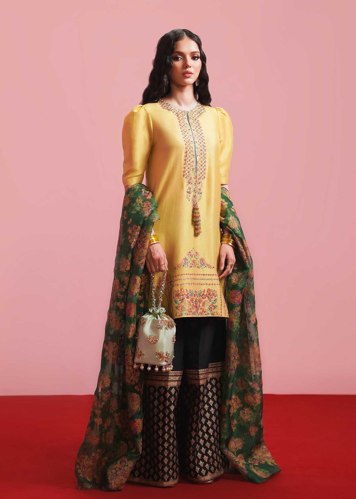 Hussain Rehar | Basic Not Basic |  Mariglod by Hussain Rehar - Designer Dress - Type: Ladies Clothes - Available at Libayah - 100% Original