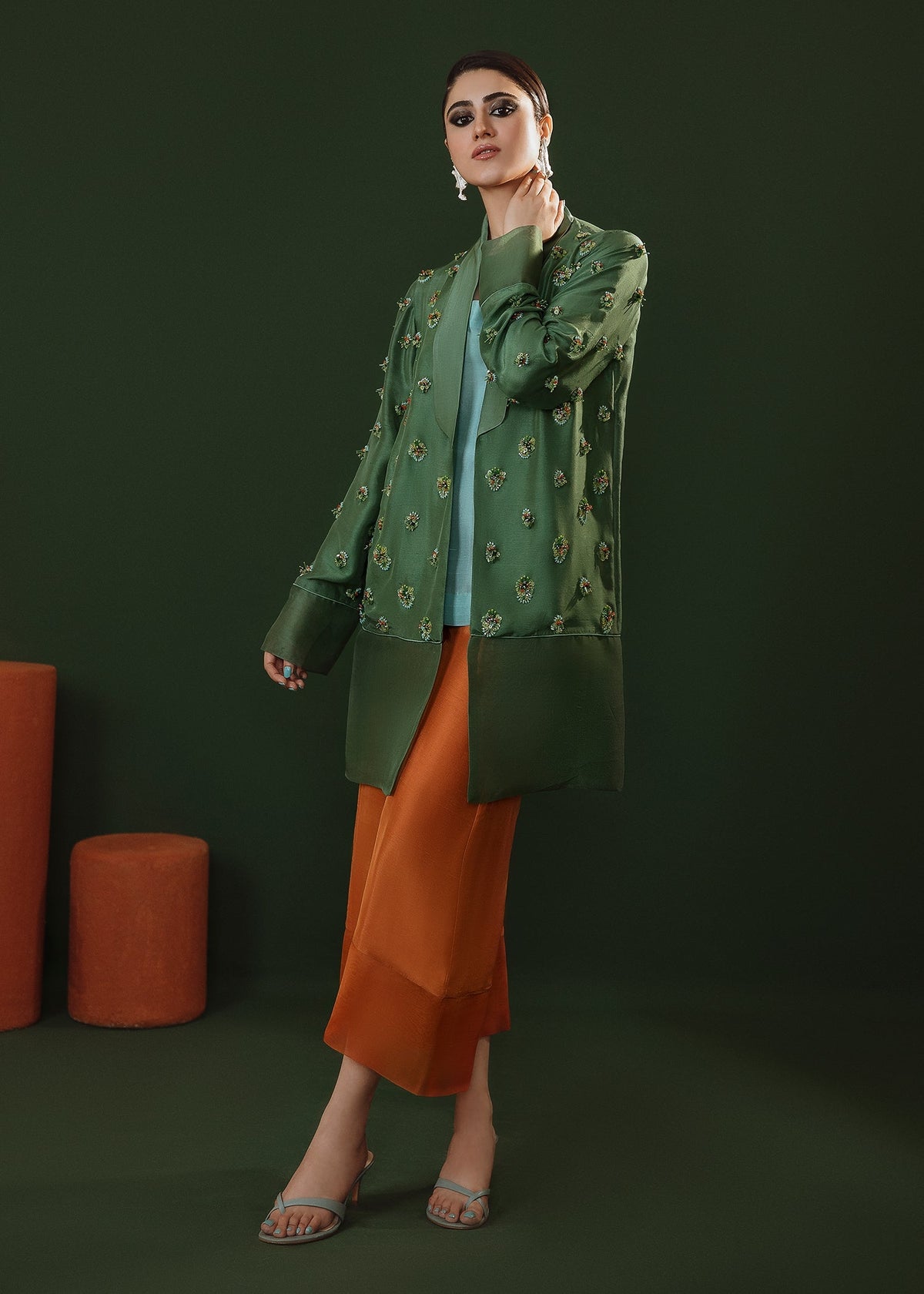 Hussain Rehar | Basic Not Basic |  Wild poppy by Hussain Rehar - Designer Dress - Type: Ladies Clothes - Available at Libayah - 100% Original