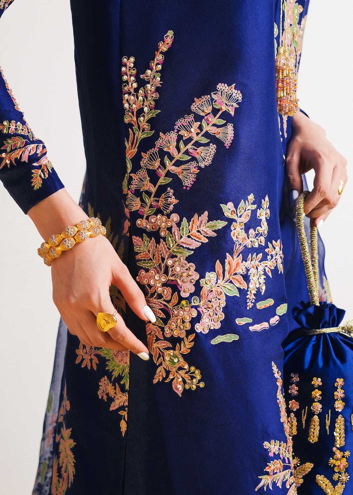 Hussain Rehar | Basic Not Basic |  Marine by Hussain Rehar - Designer Dress - Type: Ladies Clothes - Available at Libayah - 100% Original