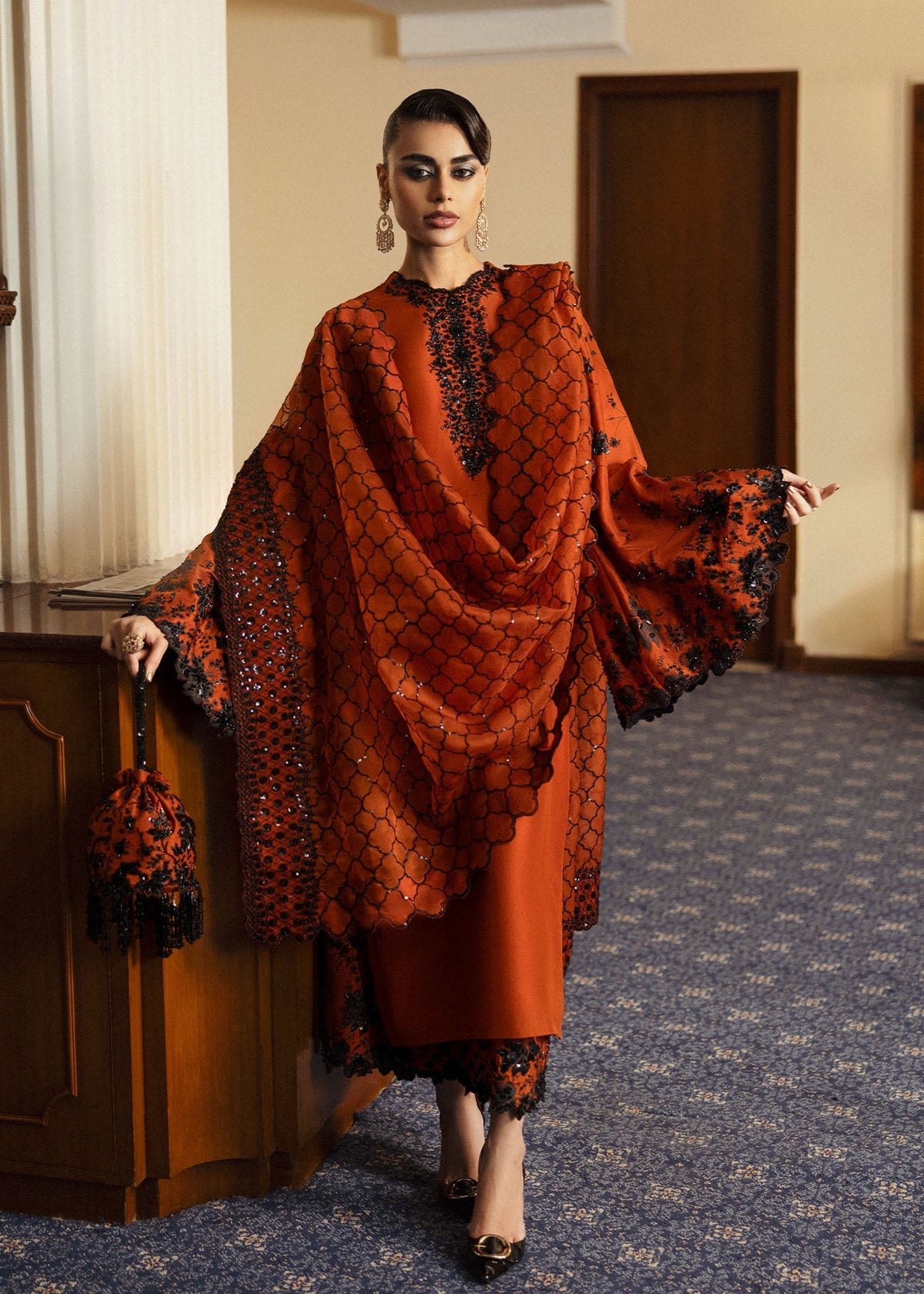 Hussain Rehar | Basic Not Basic |  Sheryl by Hussain Rehar - Designer Dress - Type: Ladies Clothes - Available at Libayah - 100% Original