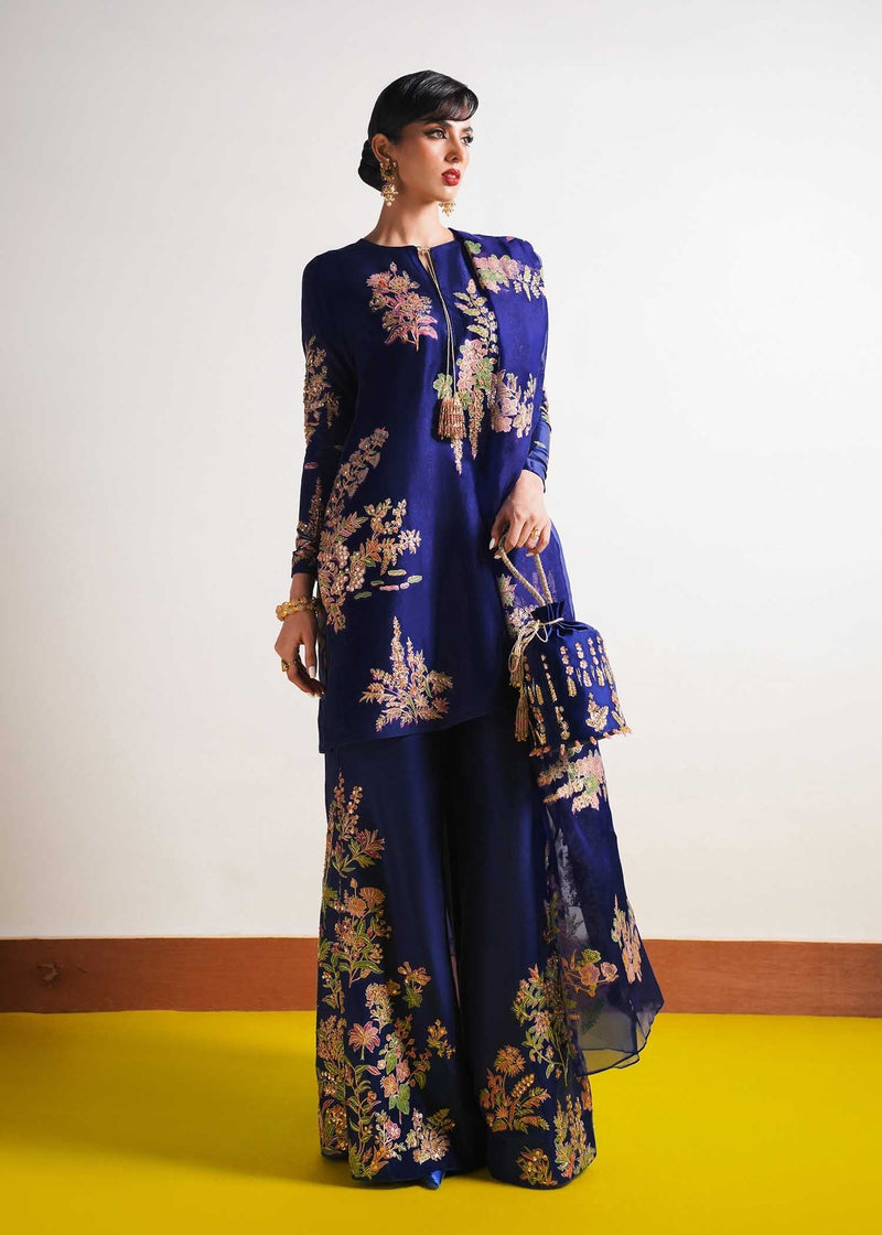 Hussain Rehar | Basic Not Basic |  Marine by Hussain Rehar - Designer Dress - Type: Ladies Clothes - Available at Libayah - 100% Original