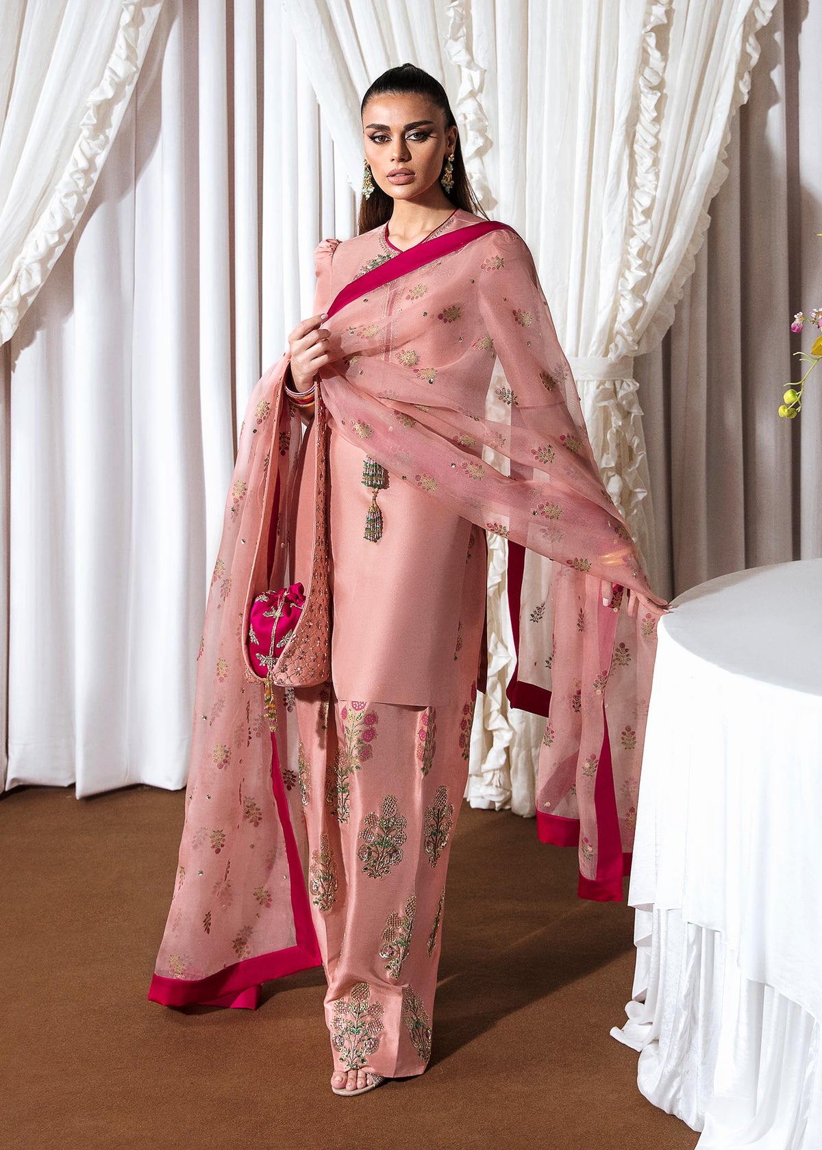 Hussain Rehar | Basic Not Basic |  Incarnat by Hussain Rehar - Designer Dress - Type: Ladies Clothes - Available at Libayah - 100% Original