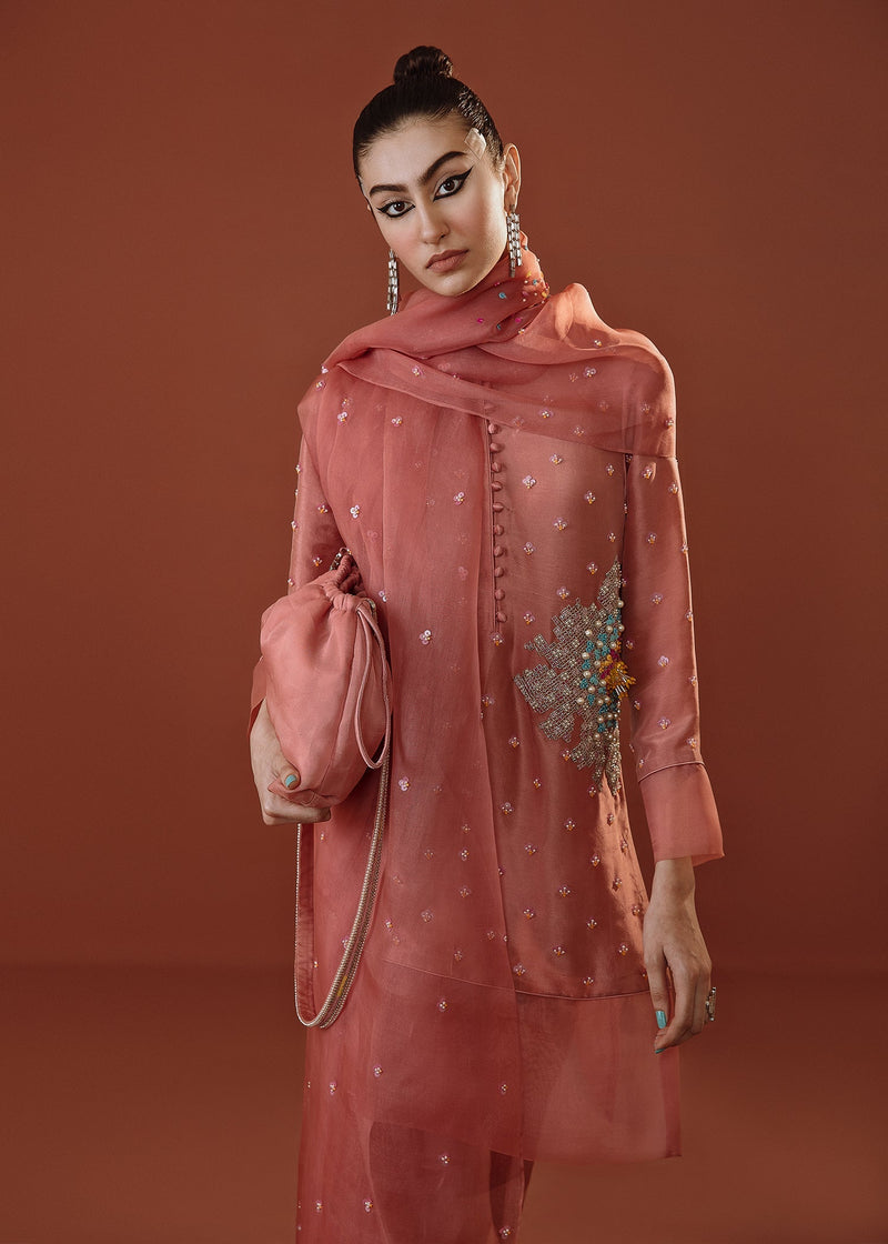 Hussain Rehar | Basic Not Basic |  Peony by Hussain Rehar - Designer Dress - Type: Ladies Clothes - Available at Libayah - 100% Original