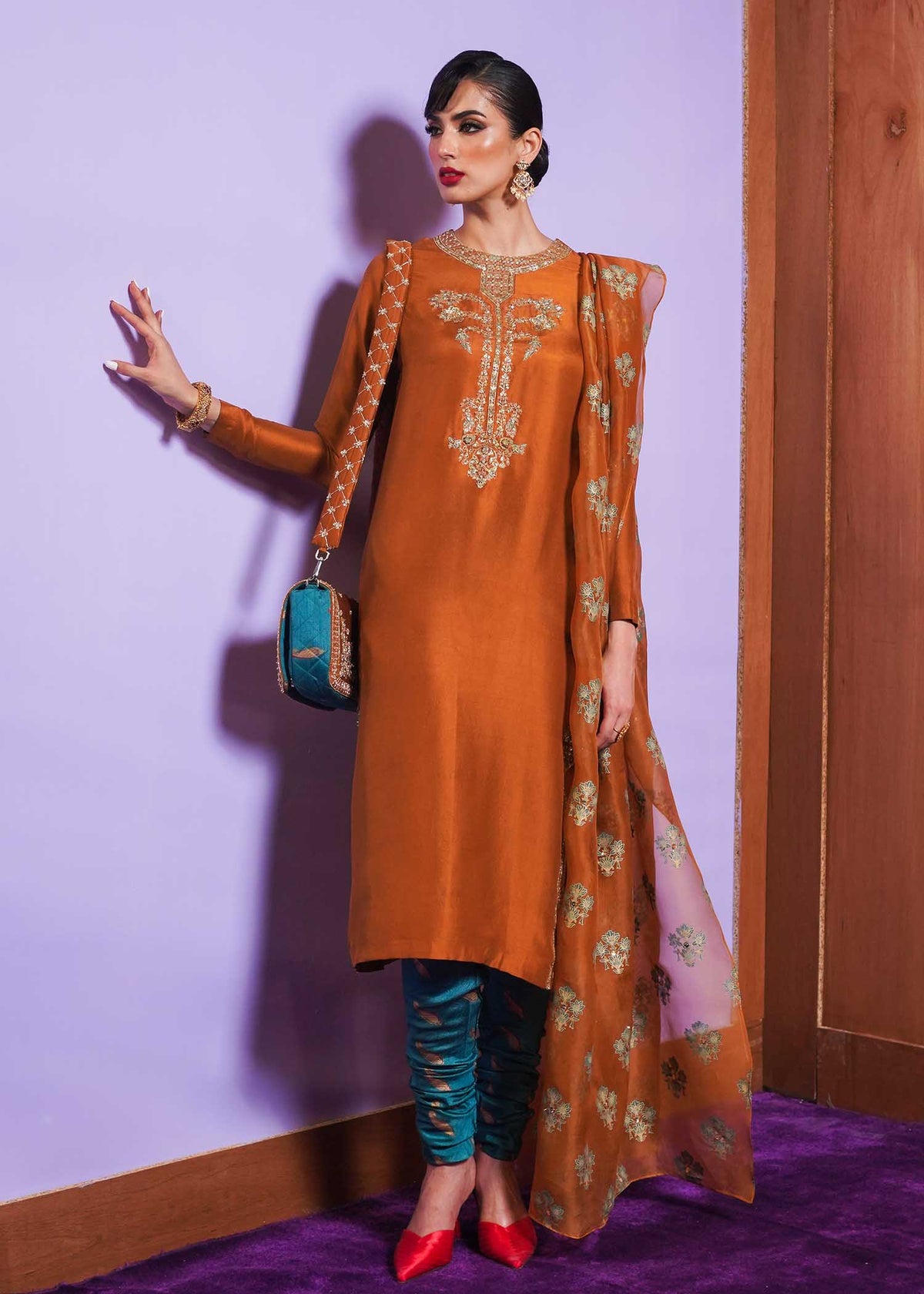 Hussain Rehar | Basic Not Basic |  Gilt by Hussain Rehar - Designer Dress - Type: Ladies Clothes - Available at Libayah - 100% Original