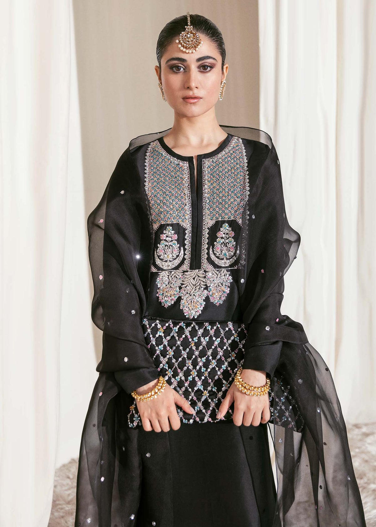 Hussain Rehar | Basic Not Basic |  CORVUS by Hussain Rehar - Designer Dress - Type: Ladies Clothes - Available at Libayah - 100% Original