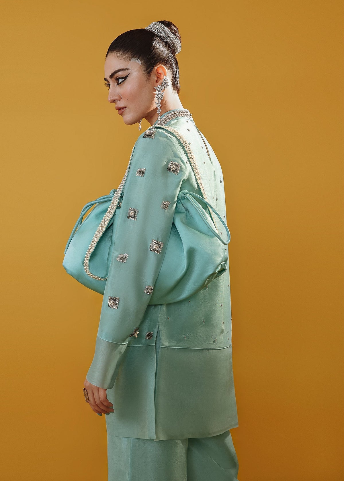 Hussain Rehar | Basic Not Basic |  Gladiolus by Hussain Rehar - Designer Dress - Type: Ladies Clothes - Available at Libayah - 100% Original