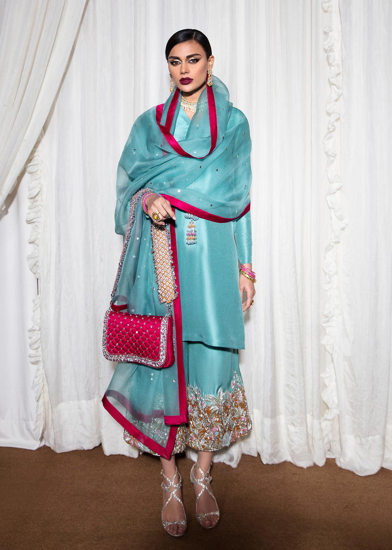 Hussain Rehar | Basic Not Basic |  Azure BNB by Hussain Rehar - Designer Dress - Type: Ladies Clothes - Available at Libayah - 100% Original