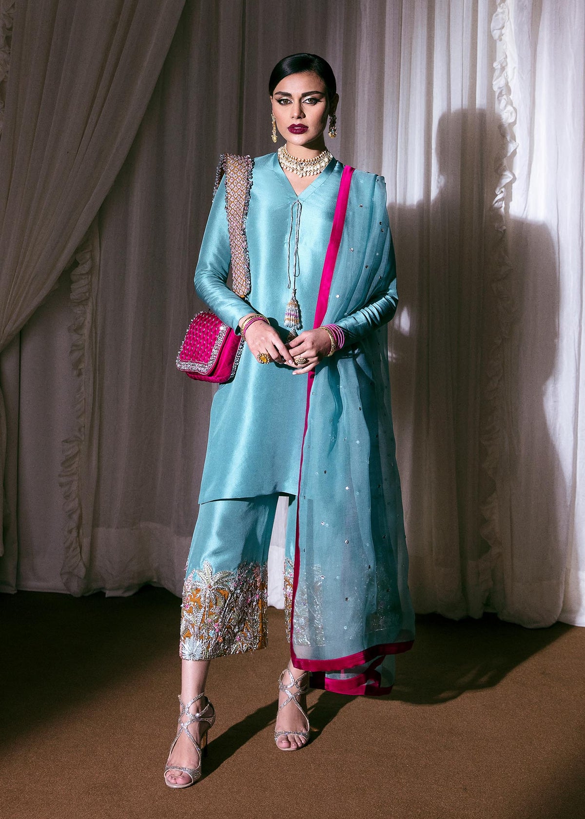 Hussain Rehar | Basic Not Basic |  Azure BNB by Hussain Rehar - Designer Dress - Type: Ladies Clothes - Available at Libayah - 100% Original