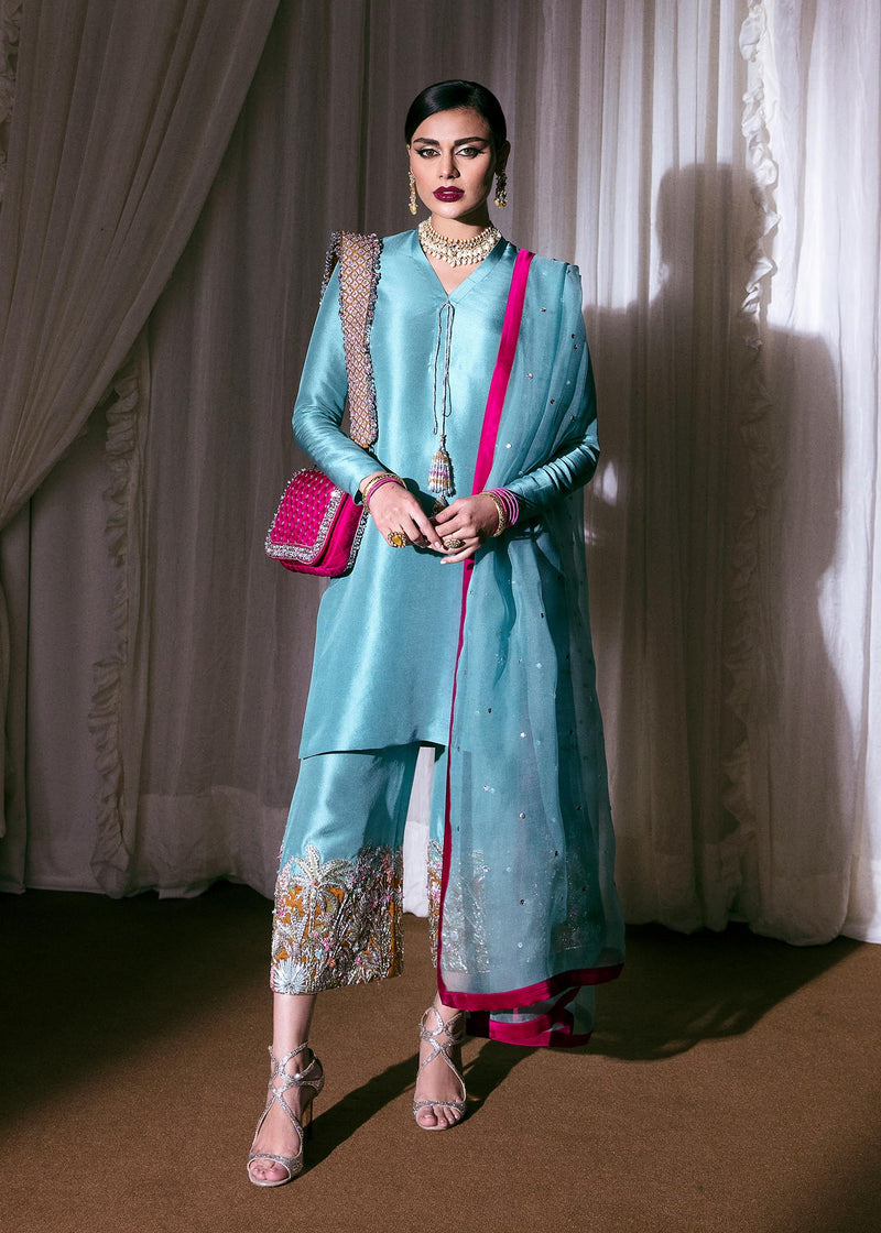 Hussain Rehar | Basic Not Basic |  Azure BNB by Hussain Rehar - Designer Dress - Type: Ladies Clothes - Available at Libayah - 100% Original