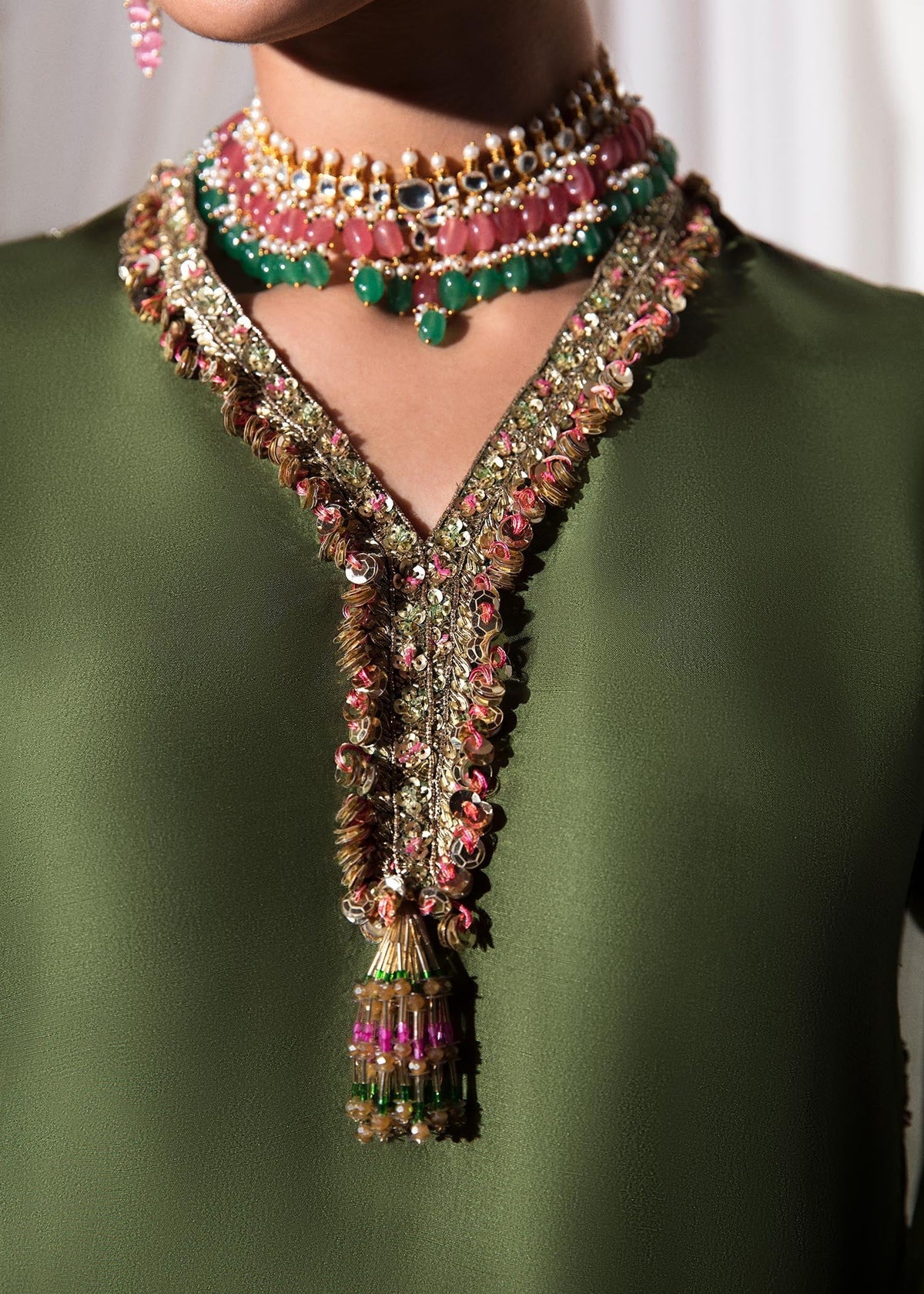 Hussain Rehar | Basic Not Basic |  Zelen by Hussain Rehar - Designer Dress - Type: Ladies Clothes - Available at Libayah - 100% Original