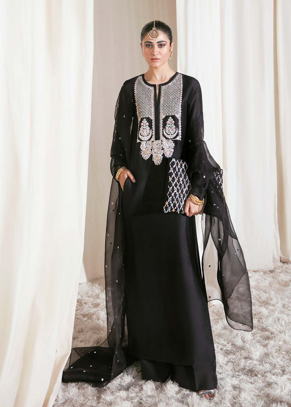 Hussain Rehar | Basic Not Basic |  CORVUS by Hussain Rehar - Designer Dress - Type: Ladies Clothes - Available at Libayah - 100% Original