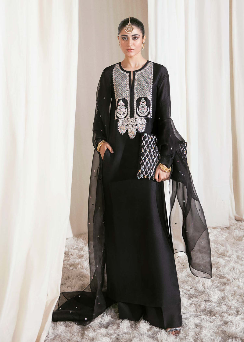 Hussain Rehar | Basic Not Basic |  CORVUS by Hussain Rehar - Designer Dress - Type: Ladies Clothes - Available at Libayah - 100% Original