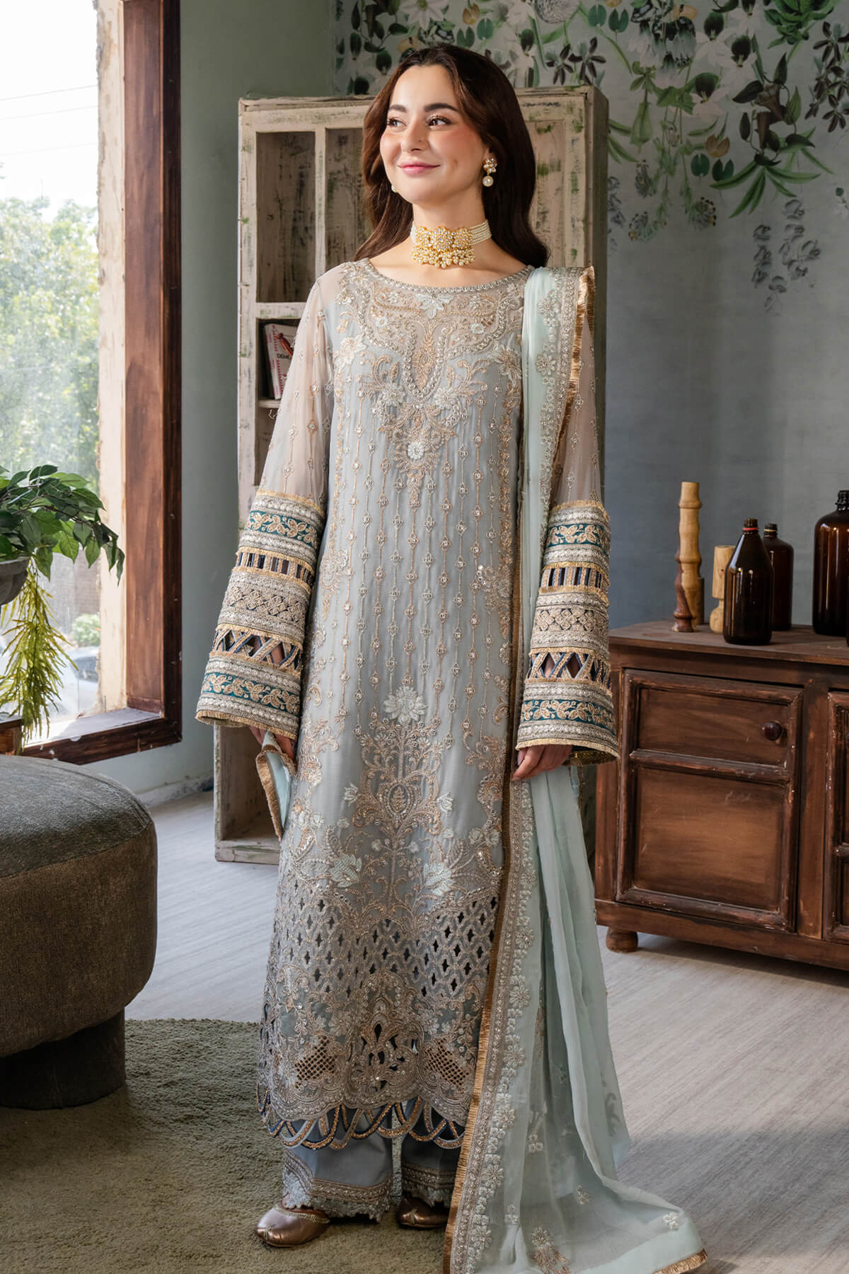 Imrozia Premium | Naina Chiffon Collection | I-190 Rumman by Imrozia Premium - Designer Dress - Type: Ladies Clothes - Available at Libayah - 100% Original