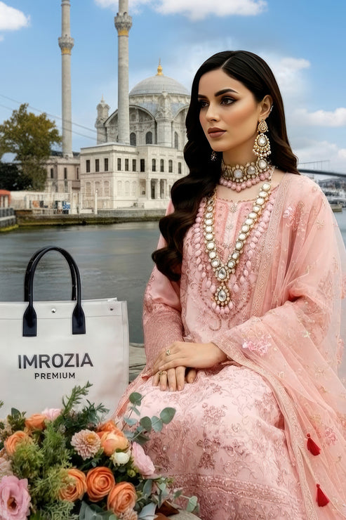 Imrozia Premium | Mehr e Mah | I-242 Meleknaaz by Imrozia Premium - Designer Dress - Type : Ladies Clothes - Available at Libayah - 100% Original 