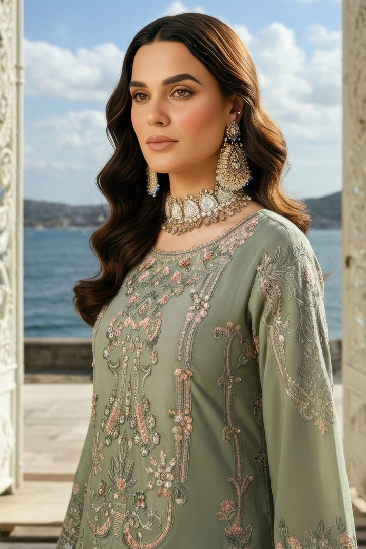 Imrozia Premium | Mehr e Mah | I-245 Dilara Sultan by Imrozia Premium - Designer Dress - Type : Ladies Clothes - Available at Libayah - 100% Original 