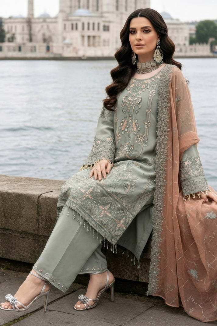 Imrozia Premium | Mehr e Mah | I-245 Dilara Sultan by Imrozia Premium - Designer Dress - Type : Ladies Clothes - Available at Libayah - 100% Original 