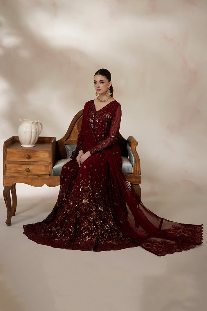 Imrozia Premium | La Fiora Collection |I-277 Amarante by Imrozia Premium - Designer Dress  - Type : Ladies Clothes - Available at Libayah - 100% Original 