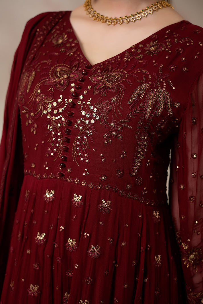 Imrozia Premium | La Fiora Collection |I-277 Amarante by Imrozia Premium - Designer Dress  - Type : Ladies Clothes - Available at Libayah - 100% Original 