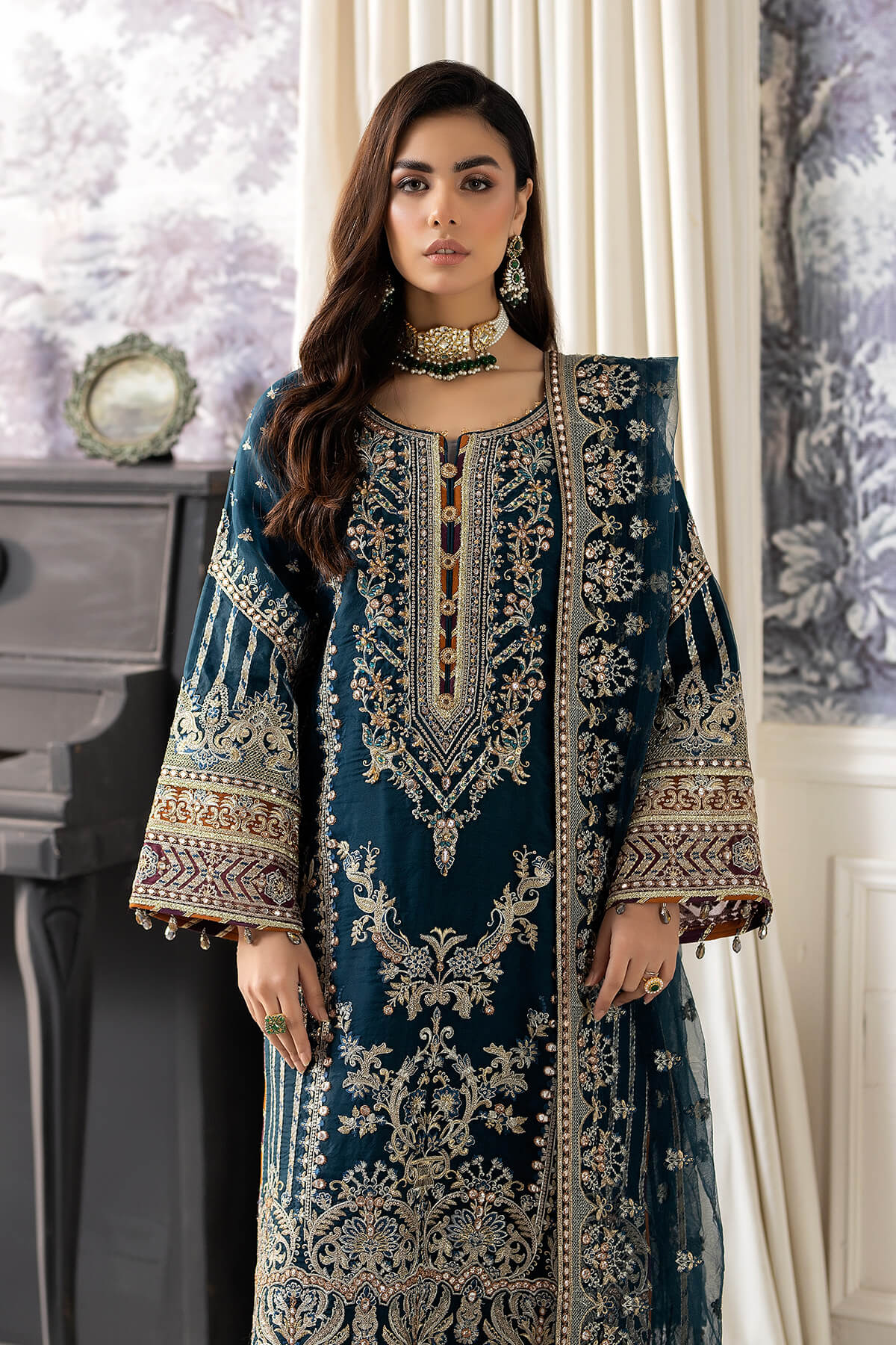 Imrozia Premium | Baad e Saba Pret Luxury Eid Collection | I.P-40 Saher by Imrozia Premium - Designer Dress - Type: Ladies Clothes - Available at Libayah - 100% Original