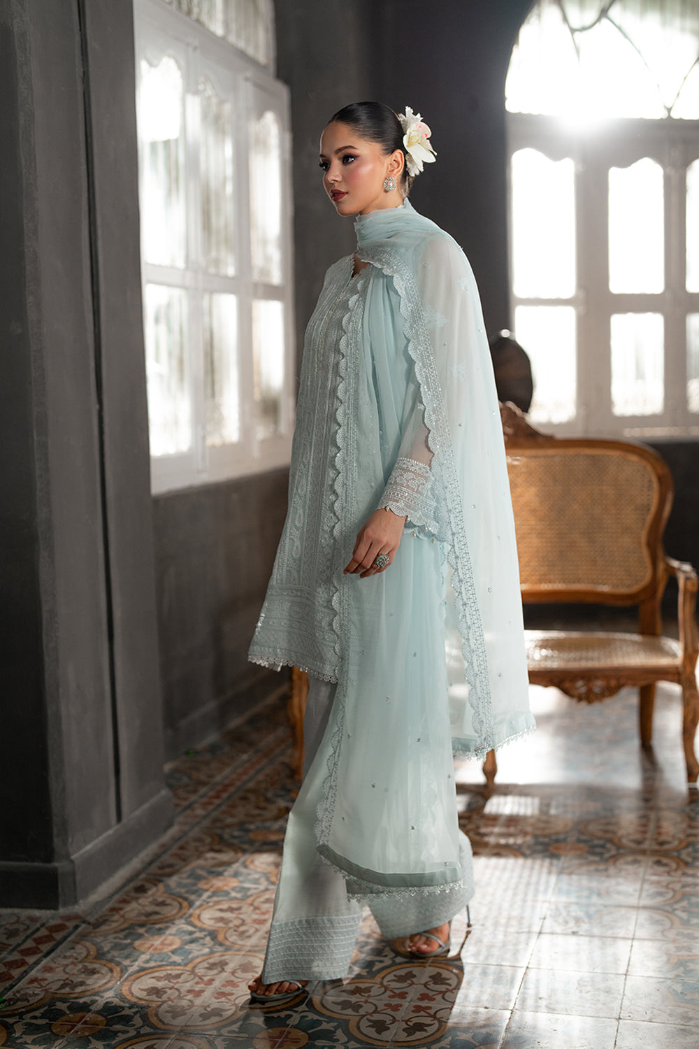Azure | Ensembles | Icy Mist by Azure - Designer Dress  - Type : Ladies Clothes - Available at Libayah - 100% Original 
