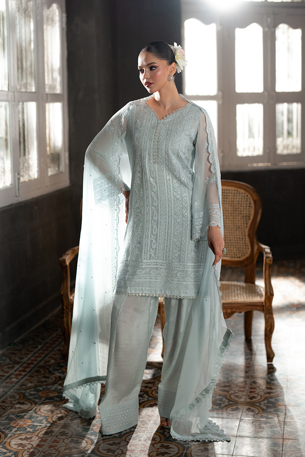 Azure | Ensembles | Icy Mist by Azure - Designer Dress  - Type : Ladies Clothes - Available at Libayah - 100% Original 