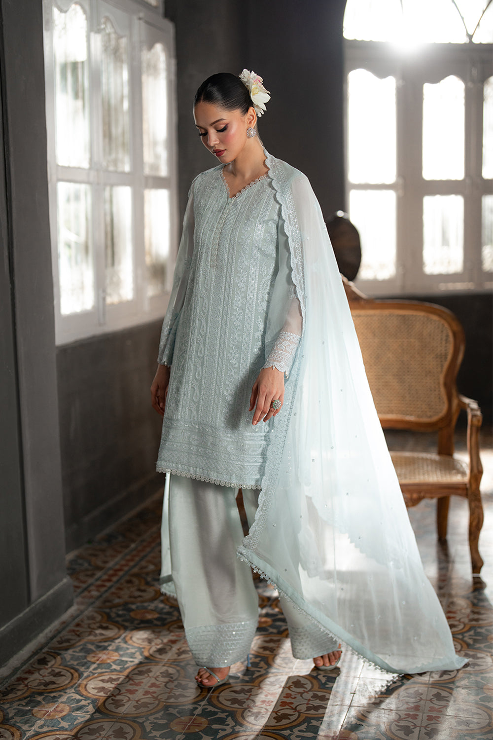 Azure | Ensembles | Icy Mist by Azure - Designer Dress  - Type : Ladies Clothes - Available at Libayah - 100% Original 