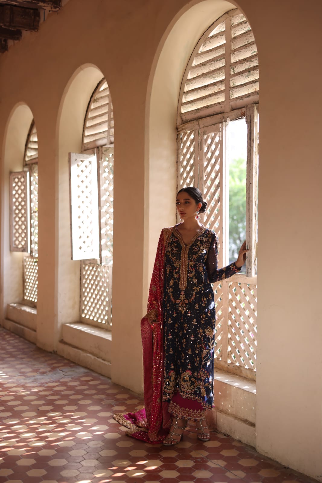 Mina Hasan | Formal Wedding Dresses | MHC-1056 by Mina Hasan - Designer Dress - Type: Ladies Clothes - Available at Libayah - 100% Original