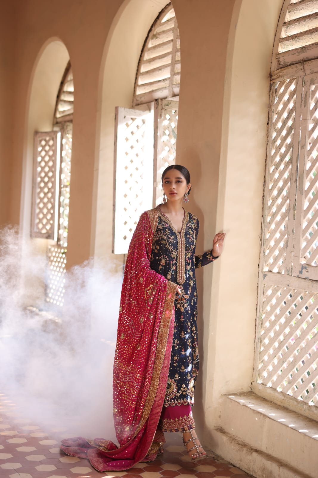 Mina Hasan | Formal Wedding Dresses | MHC-1056 by Mina Hasan - Designer Dress - Type: Ladies Clothes - Available at Libayah - 100% Original