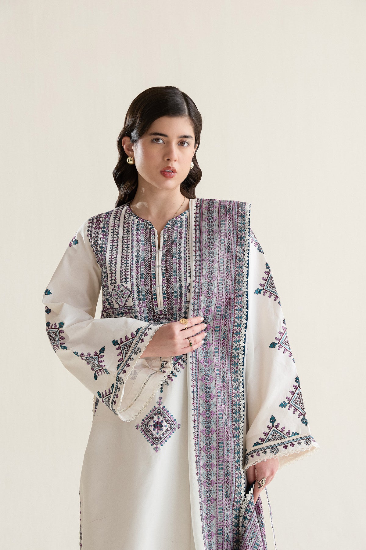  Zaib | RAMADAN 2026 READY TO WEAR | NPA3-26406 by ZAIB - Designer Dress  - Type : Ladies Clothes - Available at Libayah - 100% Original 