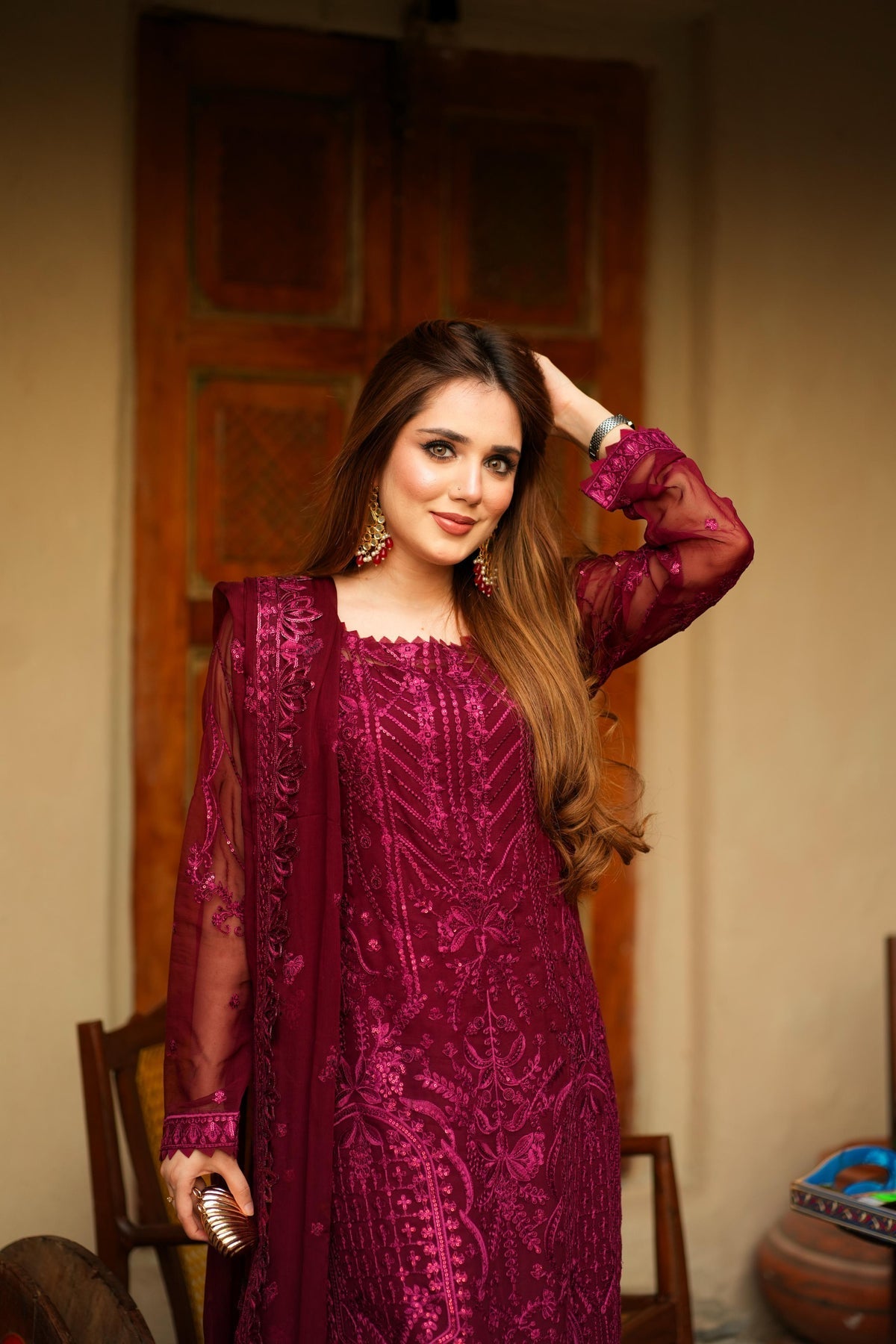Maryams | Afsanah Luxury Chiffon | Gulbahar by Maryams - Designer Dress - Type: Ladies Clothes - Available at Libayah - 100% Original