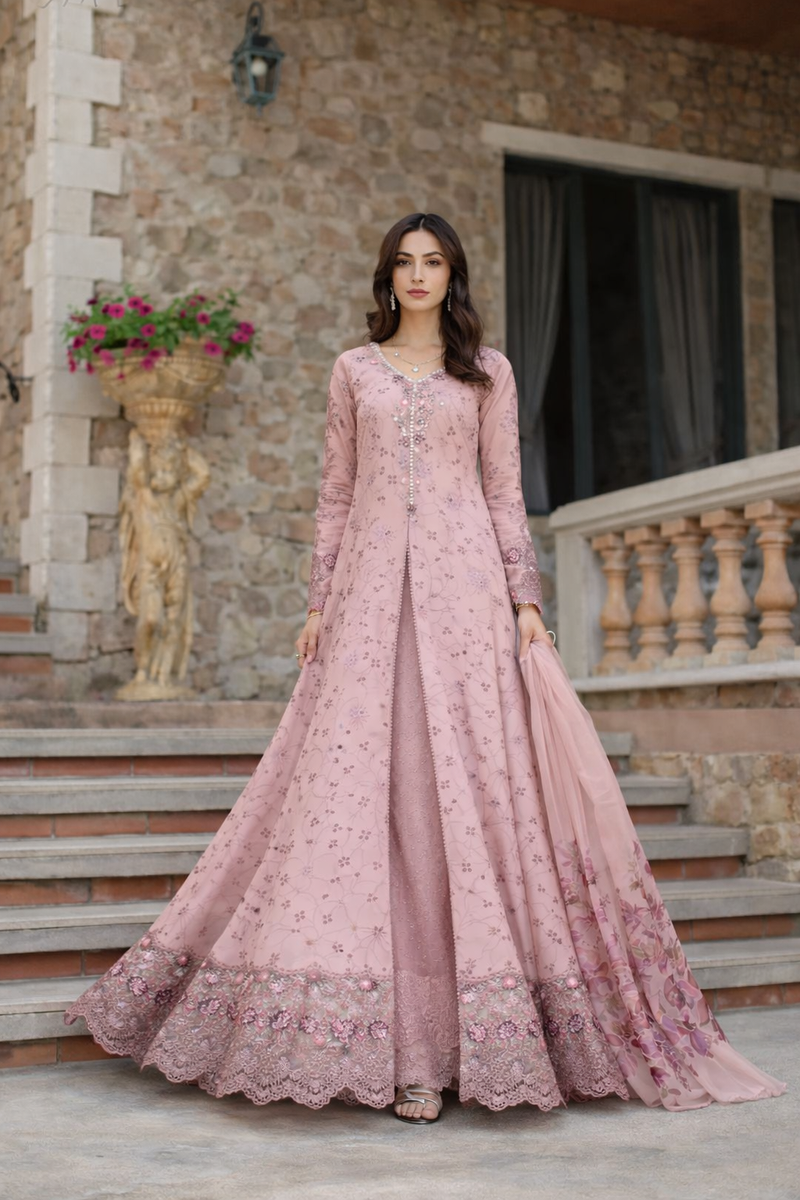 Saadia Asad | Luxury Eid Schiffli Laserkari 26 | D1 - B - Sorina by Saadia Asad - Designer Dress  - Type : Ladies Clothes - Available at Libayah - 100% Original 