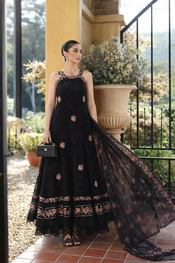 Saadia Asad | Luxury Eid Schiffli Laserkari 26 | D5 - B - Lunaria by Saadia Asad - Designer Dress  - Type : Ladies Clothes - Available at Libayah - 100% Original 