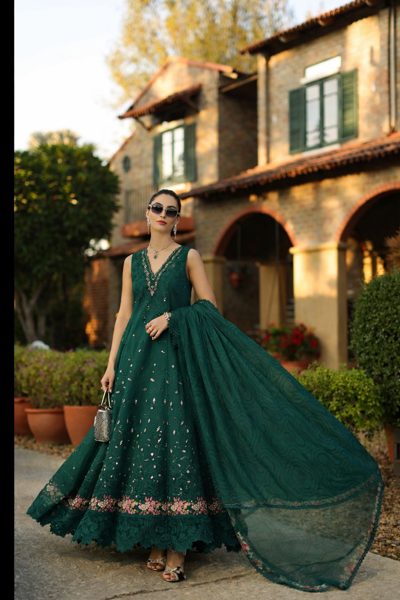 Saadia Asad | Luxury Eid Schiffli Laserkari 26 |D6 - B - Zelina by Saadia Asad - Designer Dress  - Type : Ladies Clothes - Available at Libayah - 100% Original 