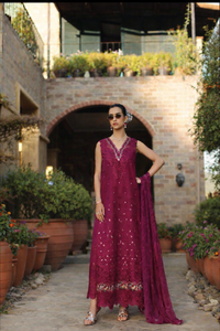 Saadia Asad | Luxury Eid Schiffli Laserkari 26 | D6 - A - Zelina by Saadia Asad - Designer Dress  - Type : Ladies Clothes - Available at Libayah - 100% Original 