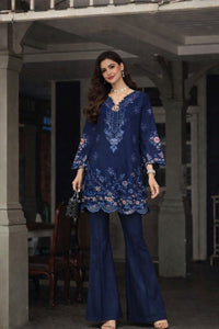 Noor by Saadia Asad | Eid Luxe Chikankari 26 | D11 - Sapphire Blue by Noor by Saadia Asad - Designer Dress  - Type : Ladies Clothes - Available at Libayah - 100% Original 