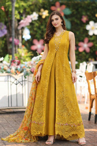 Noor by Saadia Asad | Eid Luxe Chikankari 26 | D10 - Amber Yellow by Noor by Saadia Asad - Designer Dress  - Type : Ladies Clothes - Available at Libayah - 100% Original 