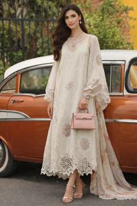 Noor by Saadia Asad | Eid Luxe Chikankari 26 | D2 - Pearl Ivory by Noor by Saadia Asad - Designer Dress  - Type : Ladies Clothes - Available at Libayah - 100% Original 
