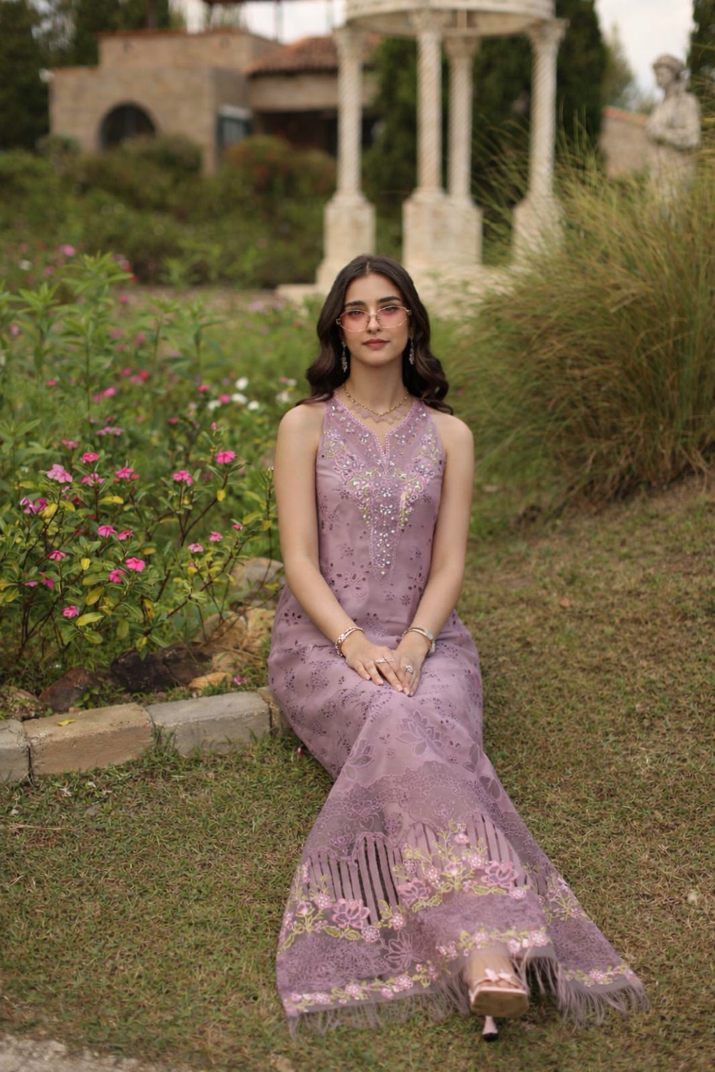 Saadia Asad | Luxury Eid Schiffli Laserkari 26 |D9 - A - Velisse by Saadia Asad - Designer Dress  - Type : Ladies Clothes - Available at Libayah - 100% Original 