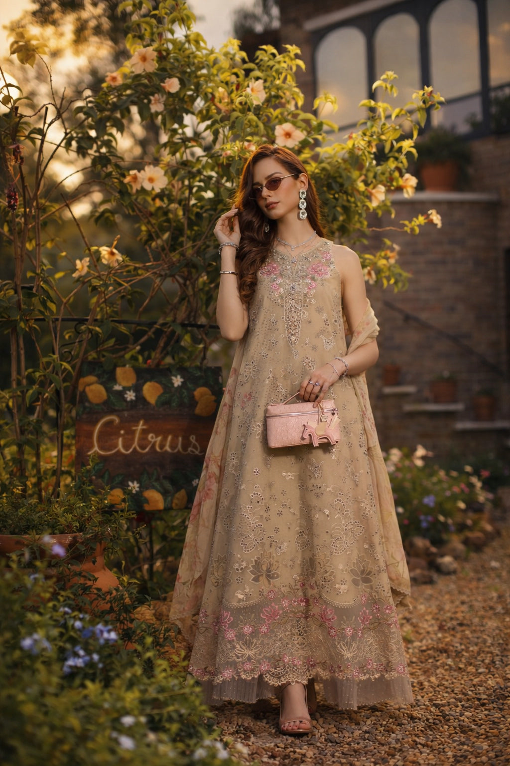 Saadia Asad | Luxury Eid Schiffli Laserkari 26 | D9 - B - Velisse by Saadia Asad - Designer Dress  - Type : Ladies Clothes - Available at Libayah - 100% Original 