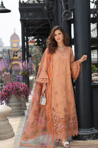 Noor by Saadia Asad | Eid Luxe Chikankari 26 | D6 - Apricot Allure by Noor by Saadia Asad - Designer Dress  - Type : Ladies Clothes - Available at Libayah - 100% Original 
