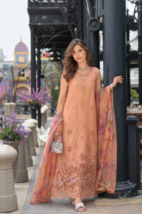 Noor by Saadia Asad | Eid Luxe Chikankari 26 | D6 - Apricot Allure by Noor by Saadia Asad - Designer Dress  - Type : Ladies Clothes - Available at Libayah - 100% Original 