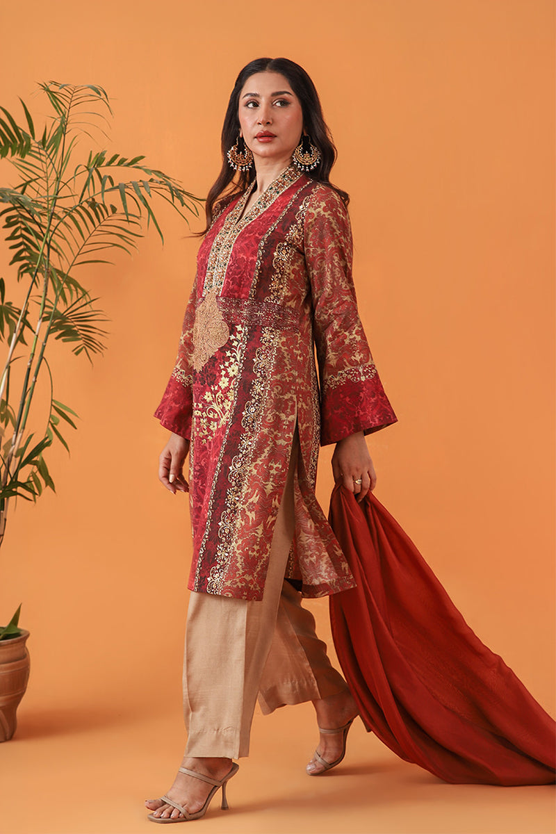Afrozeh | Basic Pret 26 RTW | NACRE by Afrozeh - Designer Dress  - Type : Ladies Clothes - Available at Libayah - 100% Original 