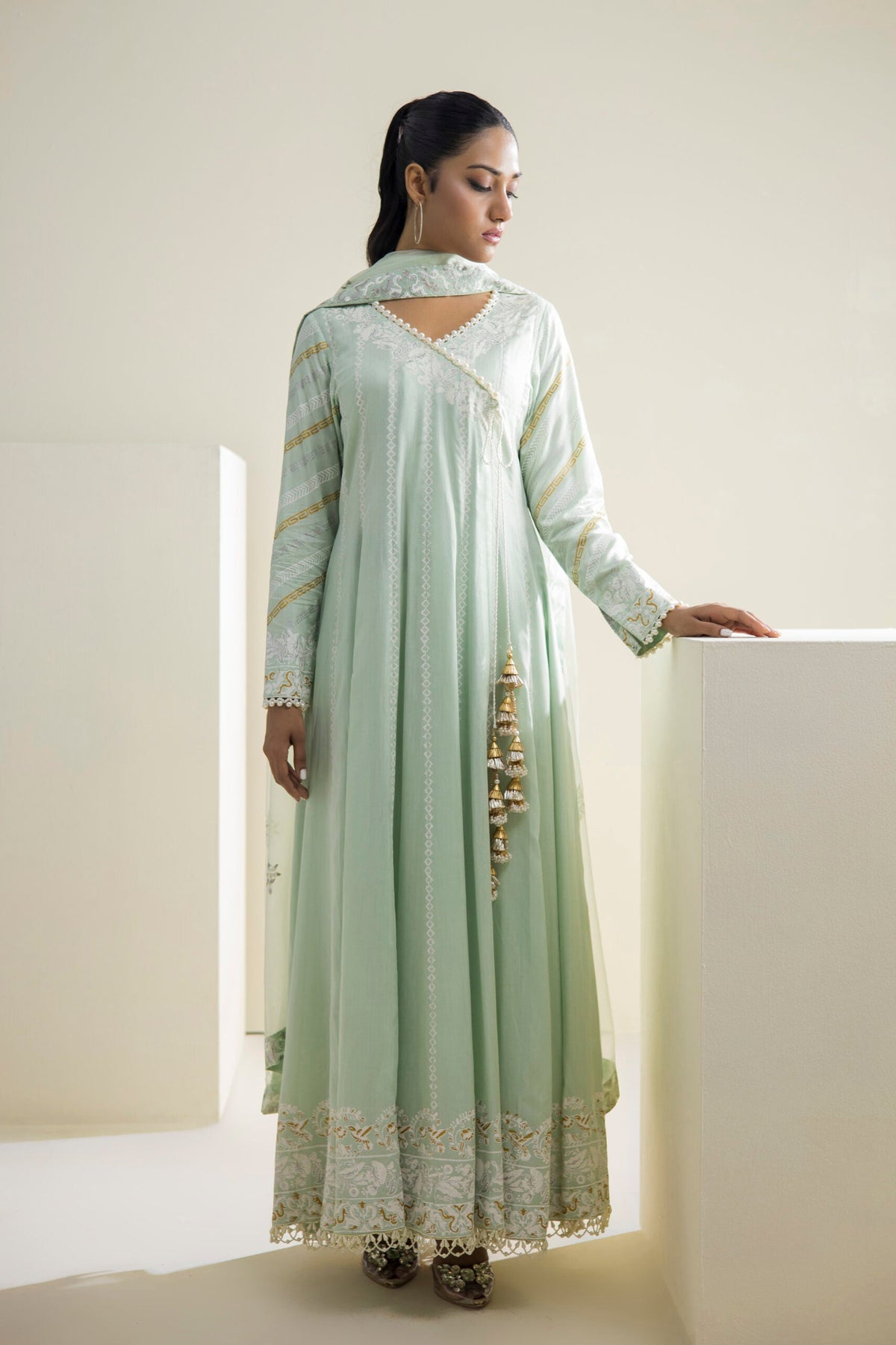 Farhat Jahan | Luxury Pret | Aabroo by Farhat Jahan - Designer Dress - Type: Ladies Clothes - Available at Libayah - 100% Original