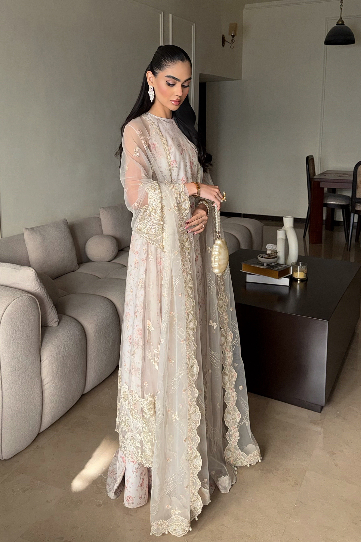 Erum Khan | The Formal Edit | Fit 01 by Erum Khan - Designer Dress  - Type : Ladies Clothes - Available at Libayah - 100% Original 