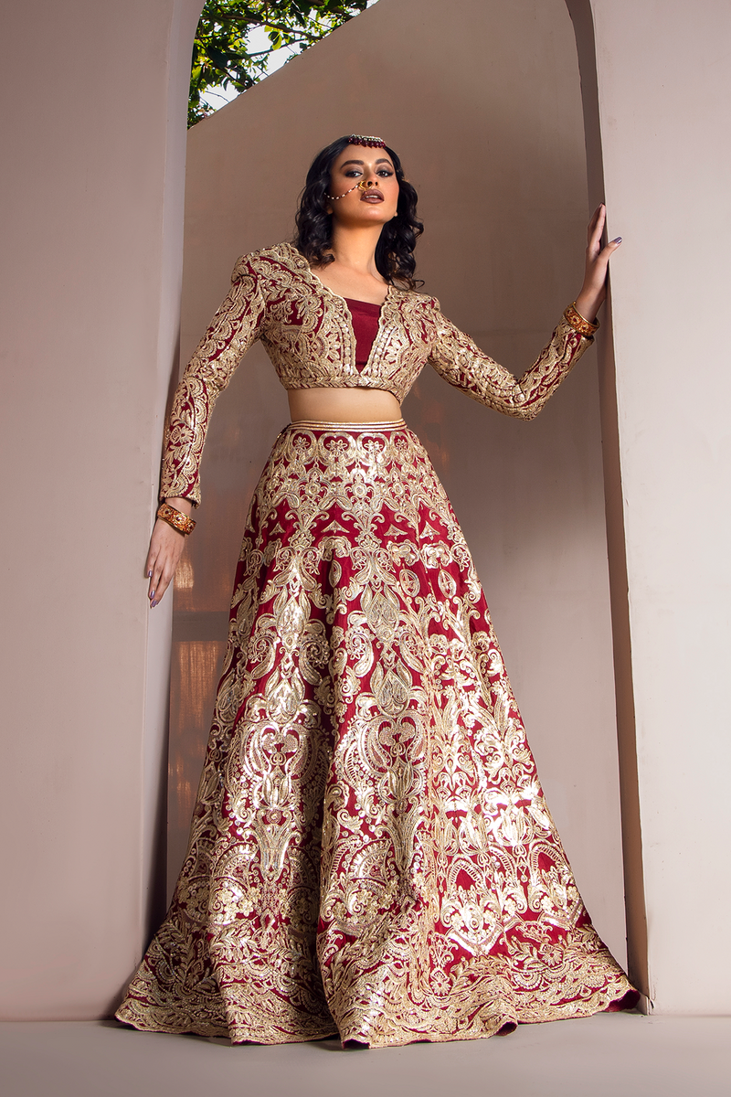 Erum Khan | Jahan Wedding 23 | SURKHI by Erum Khan - Designer Dress - Type: Ladies Clothes - Available at Libayah - 100% Original