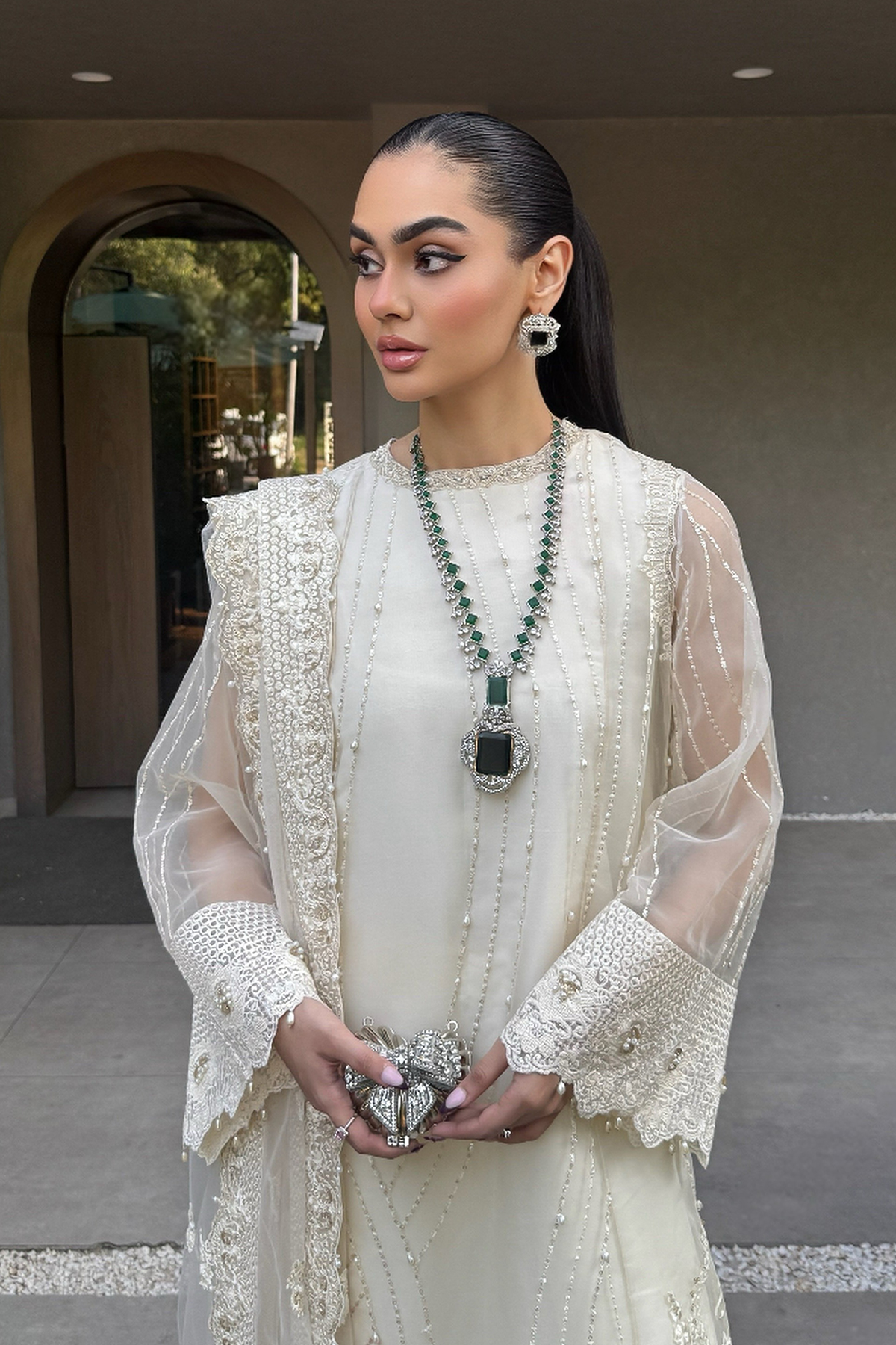 Erum Khan | The Formal Edit | Fit 02 by Erum khan - Designer Dress  - Type : Ladies Clothes - Available at Libayah - 100% Original 