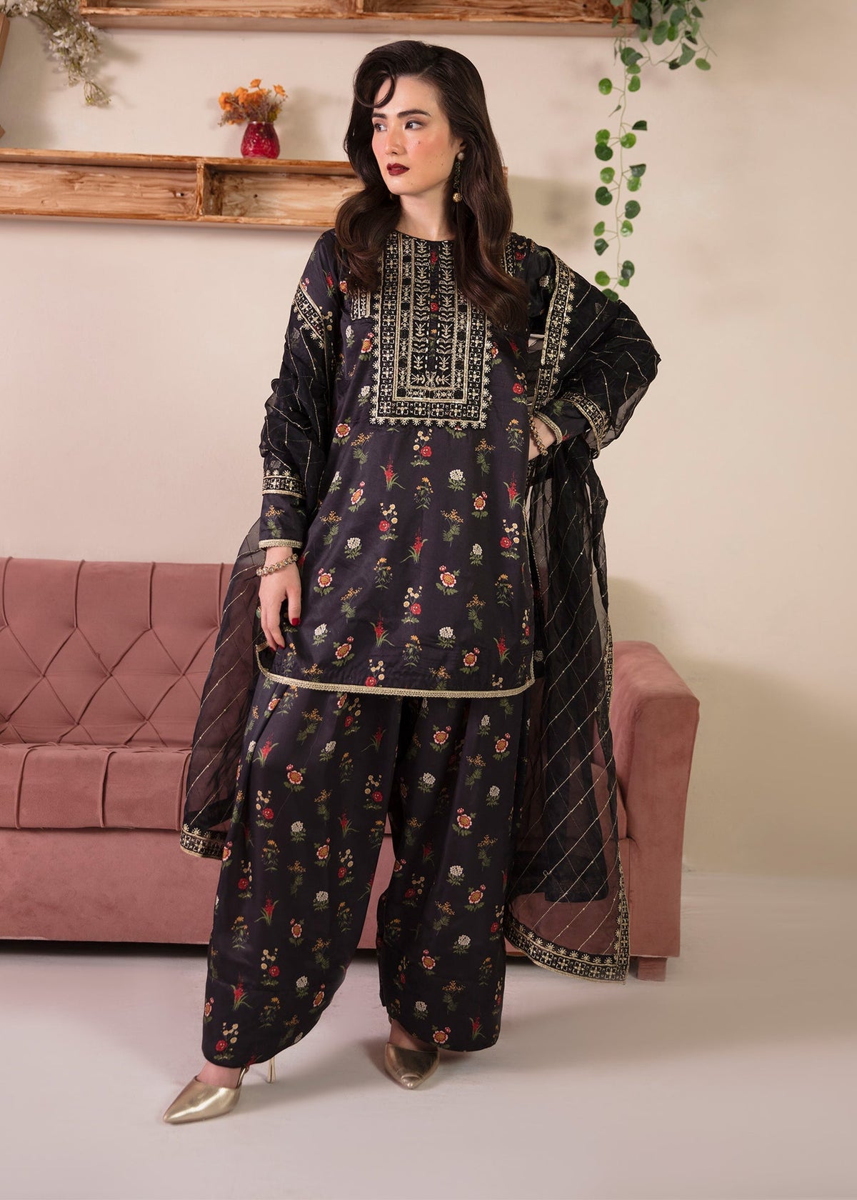 MNR | Ankh Macholi Festive Edit | ZINNIA by MNR - Designer Dress - Type: Ladies Clothes - Available at Libayah - 100% Original