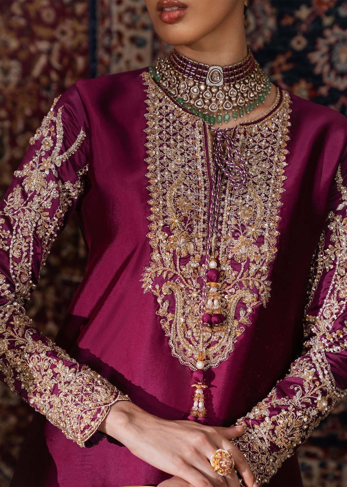 Kanwal Malik | Shehnai Luxury Pret 26 |Nilofer by Kanwal Malik - Designer Dress  - Type : Ladies Clothes - Available at Libayah - 100% Original 